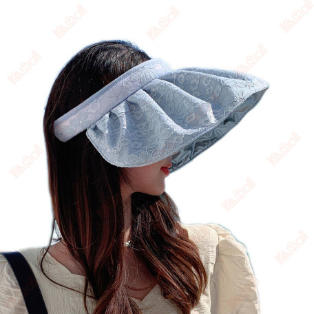 empty top hat visor for women